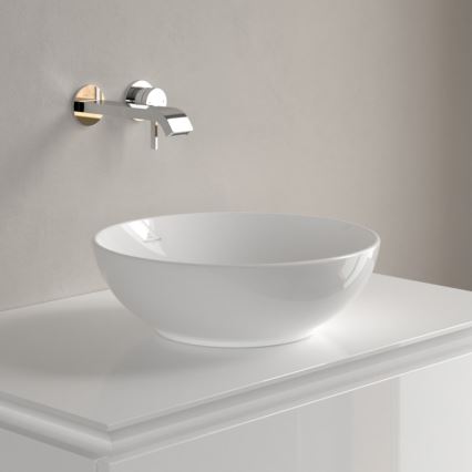 Villeroy & Boch 4A450001 - Lavatório de bancada LOOP&FRIENDS Ø 38 cm, cerâmica branca