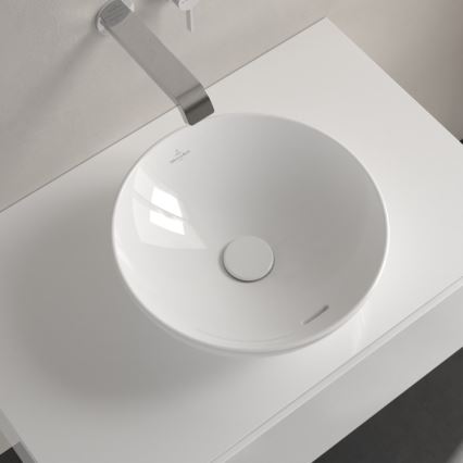 Villeroy & Boch 4A450001 - Lavatório de bancada LOOP&FRIENDS Ø 38 cm, cerâmica branca