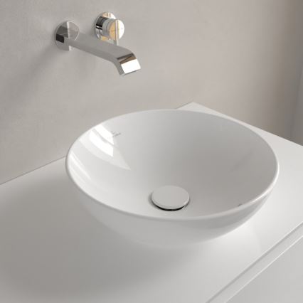 Villeroy & Boch 4A450001 - Lavatório de bancada LOOP&FRIENDS Ø 38 cm, cerâmica branca
