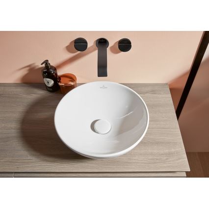 Villeroy & Boch 4A450001 - Lavatório de bancada LOOP&FRIENDS Ø 38 cm, cerâmica branca