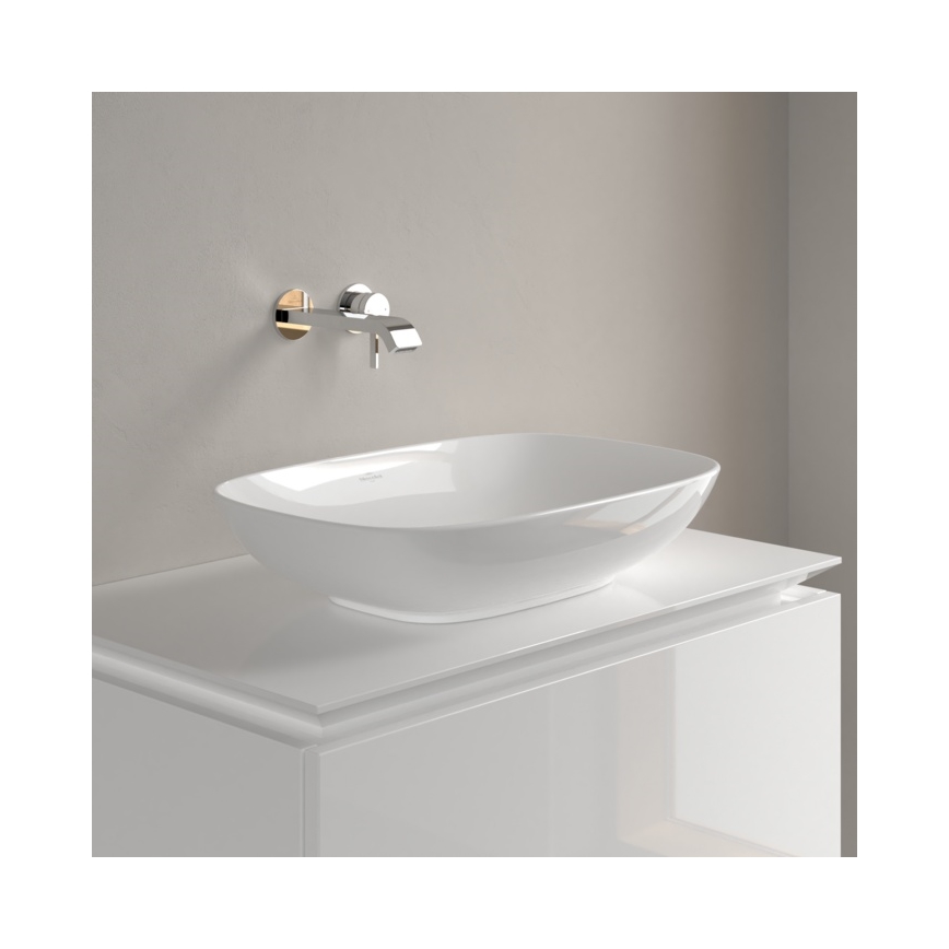 Villeroy & Boch 4A490101 - Lavatório de bancada LOOP&FRIENDS 56x38 cm cerâmica/branco