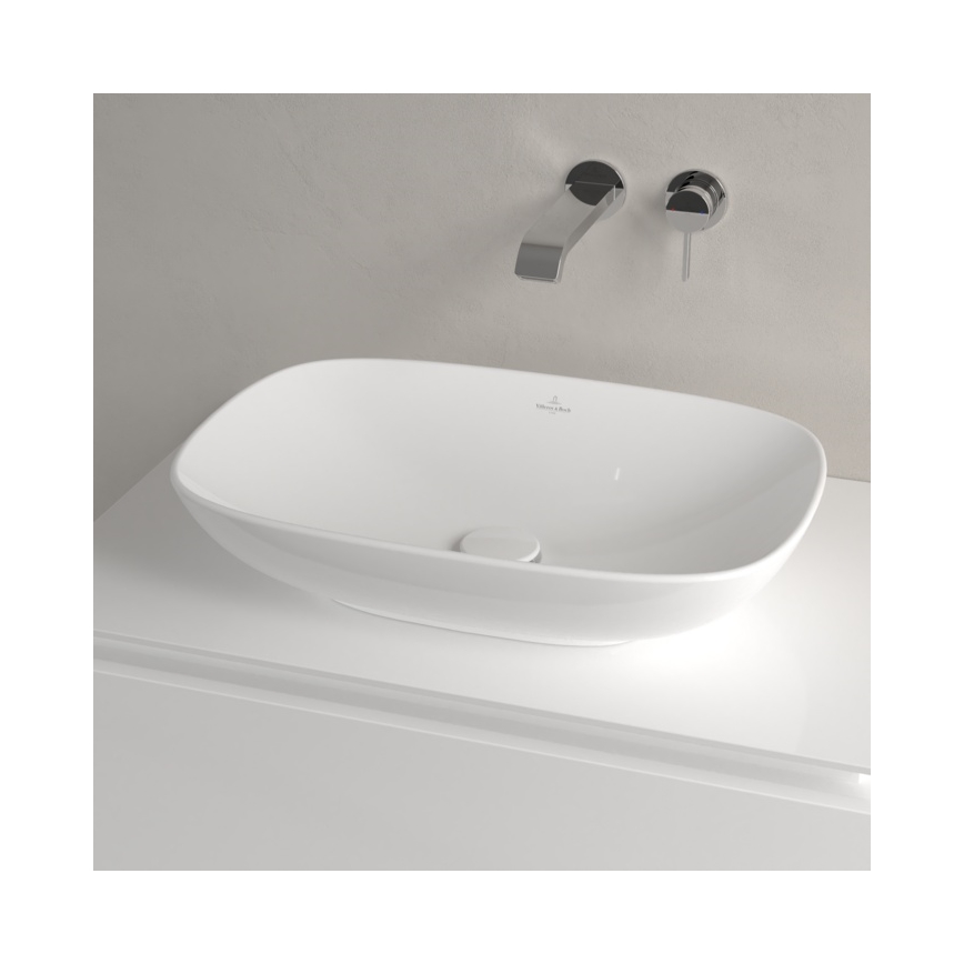 Villeroy & Boch 4A490101 - Lavatório de bancada LOOP&FRIENDS 56x38 cm cerâmica/branco