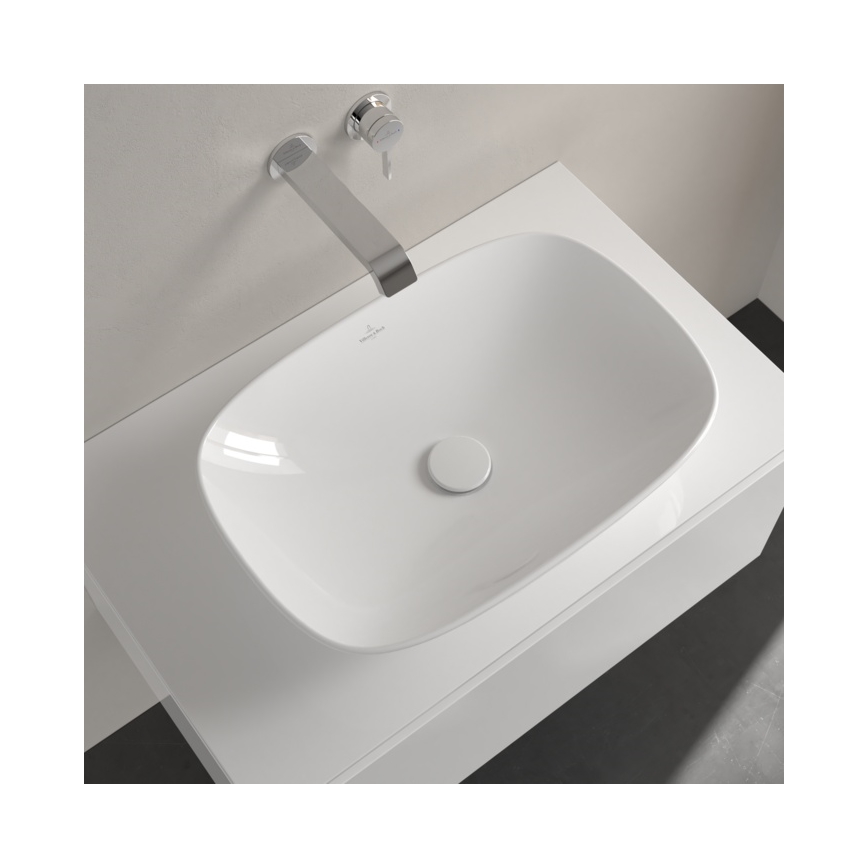 Villeroy & Boch 4A490101 - Lavatório de bancada LOOP&FRIENDS 56x38 cm cerâmica/branco