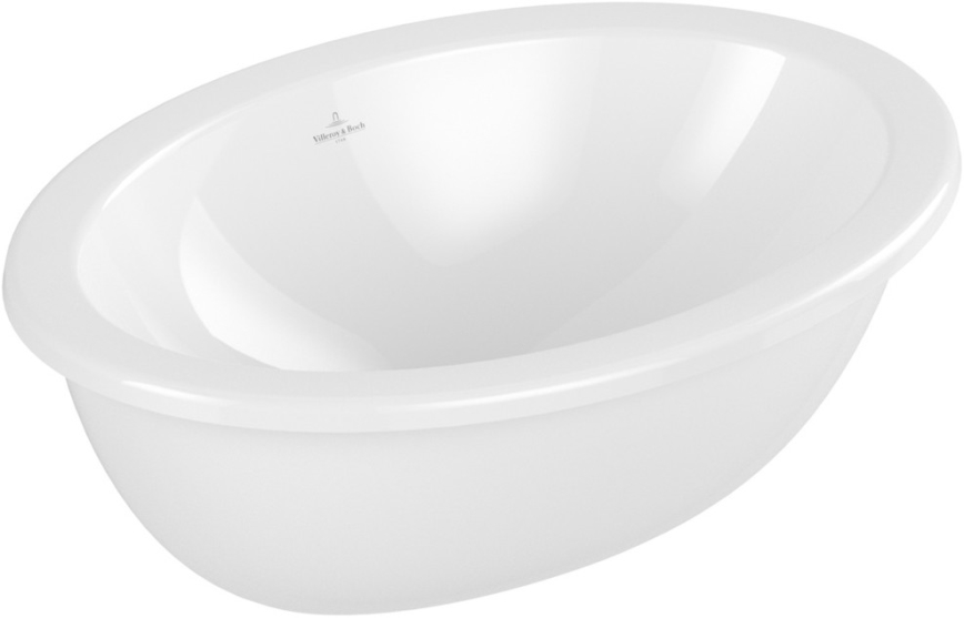 Villeroy & Boch 4A540001 - Lavatório de encastrar LOOP&FRIENDS 48,5x32,5 cm cerâmica/branca