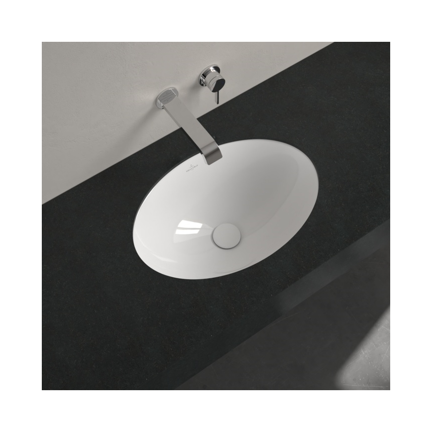 Villeroy & Boch 4A540001 - Lavatório de encastrar LOOP&FRIENDS 48,5x32,5 cm cerâmica/branca