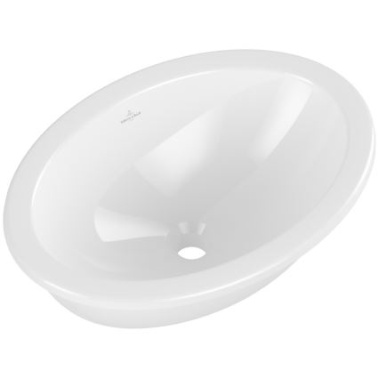 Villeroy & Boch 4A540001 - Lavatório de encastrar LOOP&FRIENDS 48,5x32,5 cm cerâmica/branca