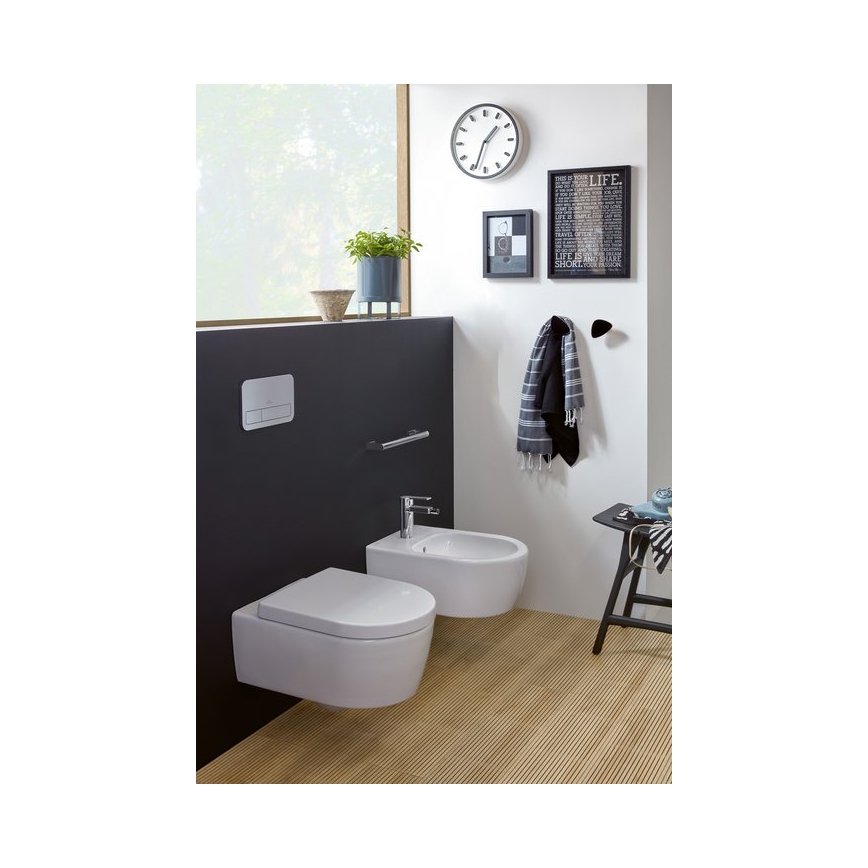 Villeroy & Boch 54050001 - Bidé suspenso AVENTO, cerâmica/branco