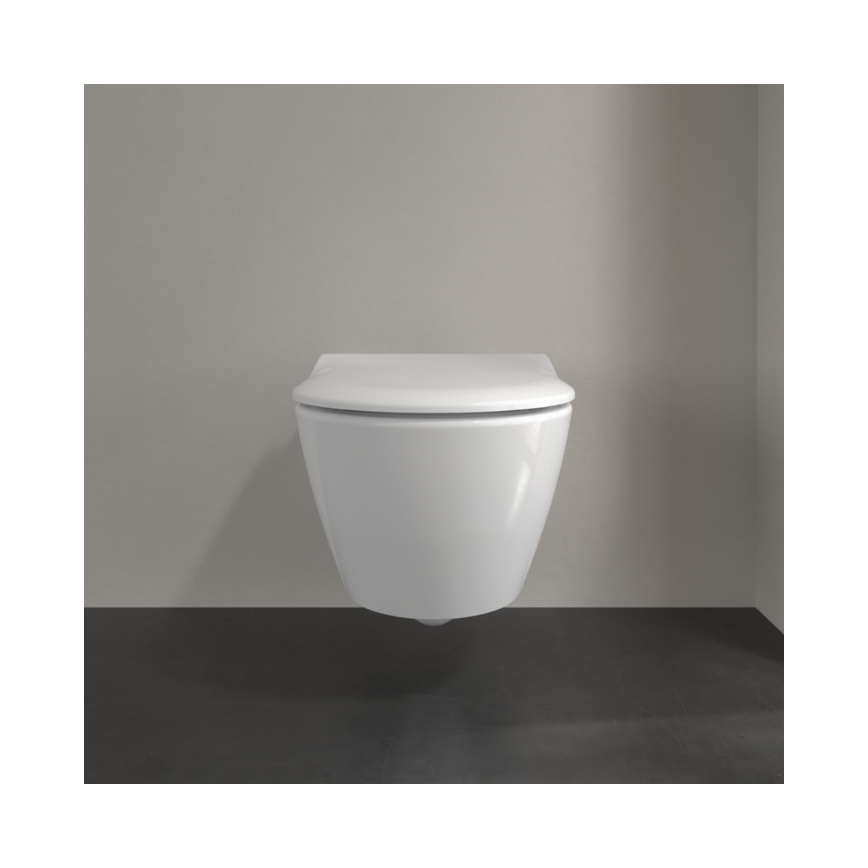 Villeroy & Boch 5614R201 - Sanita suspensa SUBWAY 2.0 com assento SoftClose, em cerâmica branca