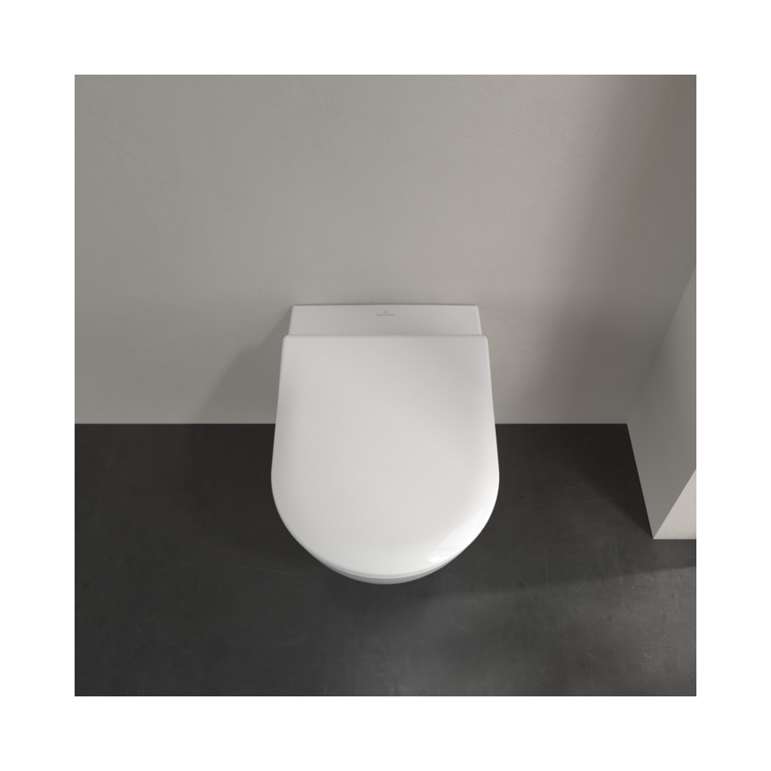 Villeroy & Boch 5614R201 - Sanita suspensa SUBWAY 2.0 com assento SoftClose, em cerâmica branca