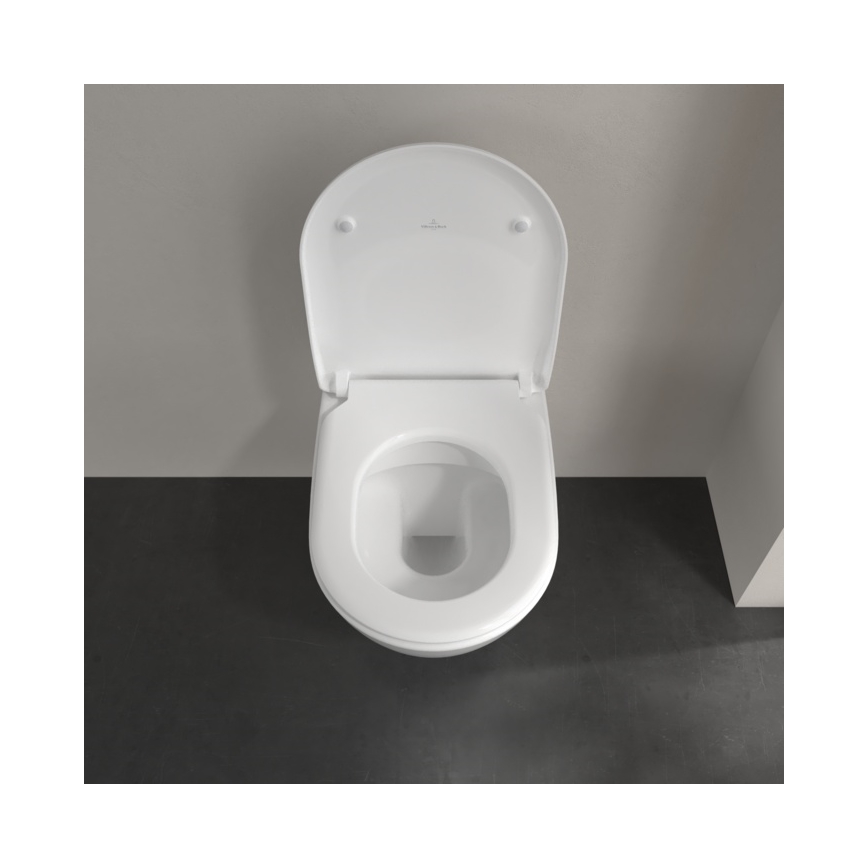 Villeroy & Boch 5614R201 - Sanita suspensa SUBWAY 2.0 com assento SoftClose, em cerâmica branca