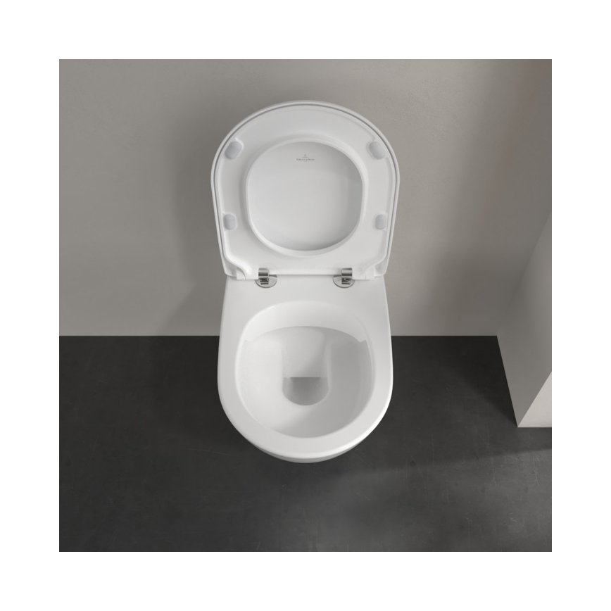 Villeroy & Boch 5614R201 - Sanita suspensa SUBWAY 2.0 com assento SoftClose, em cerâmica branca