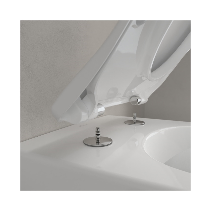 Villeroy & Boch 5614R201 - Sanita suspensa SUBWAY 2.0 com assento SoftClose, em cerâmica branca