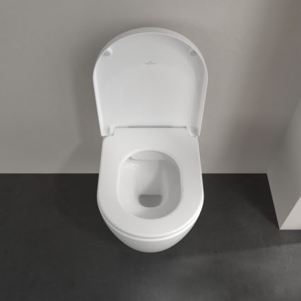 Villeroy & Boch 5656HRR1 - Sanita suspensa com assento SoftClose AVENTO, cerâmica/branco