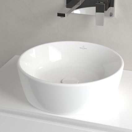 Villeroy & Boch 5A254501 - Lavatório para bancada ARCHITECTURA diâmetro 45 cm cerâmica/branco
