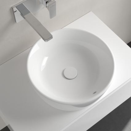 Villeroy & Boch 5A254501 - Lavatório para bancada ARCHITECTURA diâmetro 45 cm cerâmica/branco