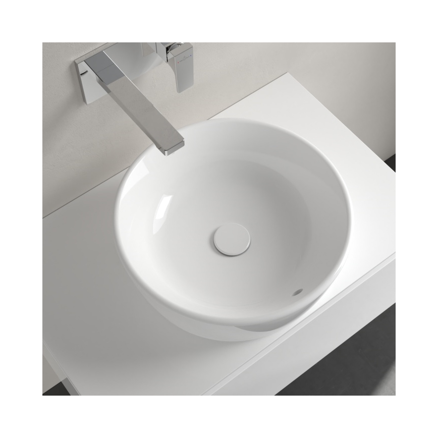 Villeroy & Boch 5A254501 - Lavatório para bancada ARCHITECTURA diâmetro 45 cm cerâmica/branco