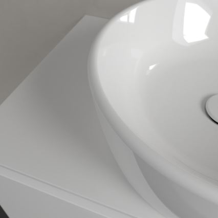 Villeroy & Boch 5A254501 - Lavatório para bancada ARCHITECTURA diâmetro 45 cm cerâmica/branco