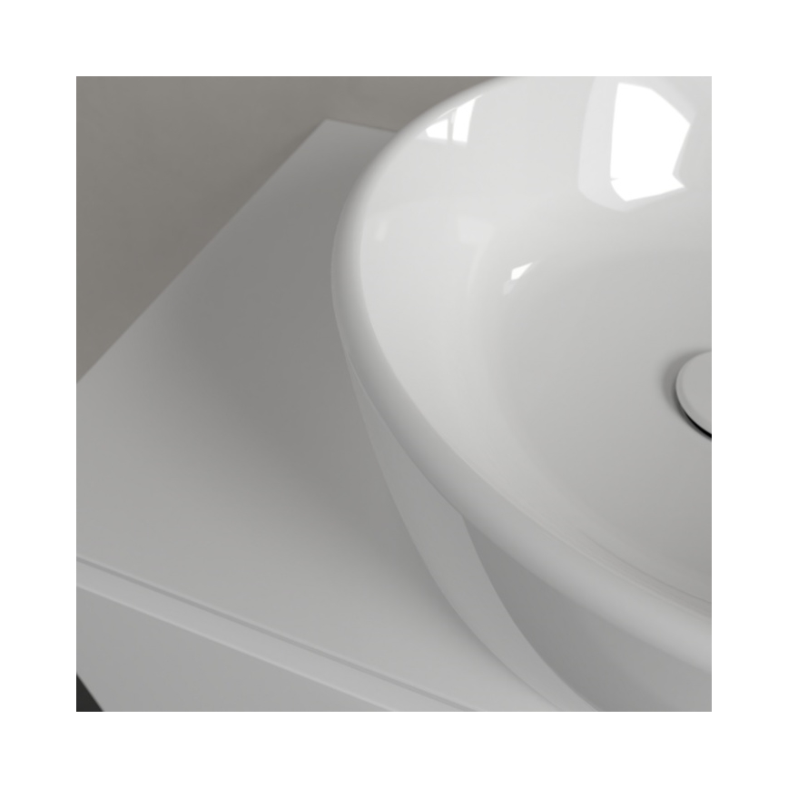 Villeroy & Boch 5A254501 - Lavatório para bancada ARCHITECTURA diâmetro 45 cm cerâmica/branco