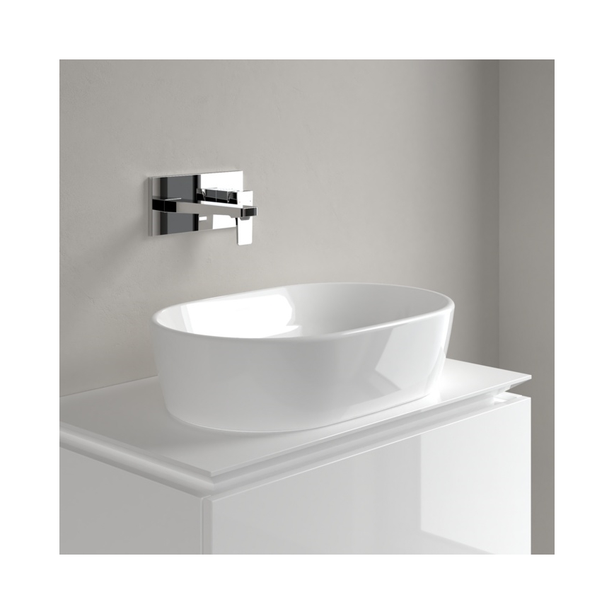 Villeroy & Boch 5A266001 - Lavatório de sobrepor para bancada ARCHITECTURA 60 x 40 cm cerâmica/branca
