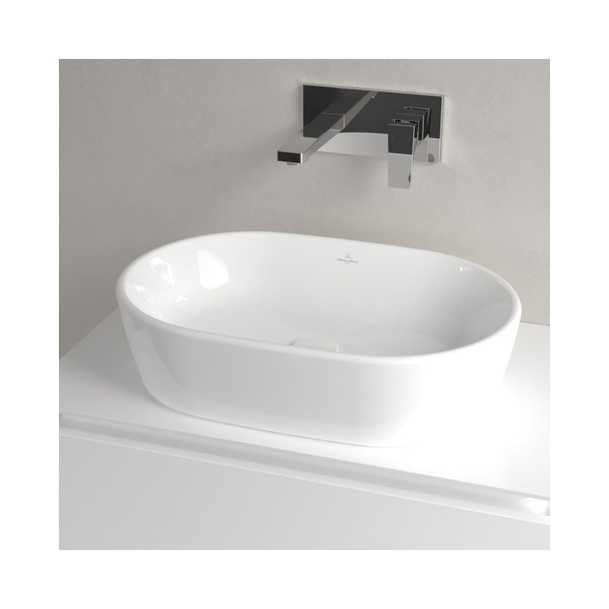 Villeroy & Boch 5A266001 - Lavatório de sobrepor para bancada ARCHITECTURA 60 x 40 cm cerâmica/branca