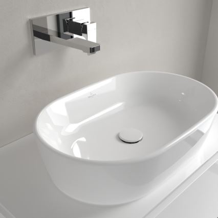 Villeroy & Boch 5A266001 - Lavatório de sobrepor para bancada ARCHITECTURA 60 x 40 cm cerâmica/branca
