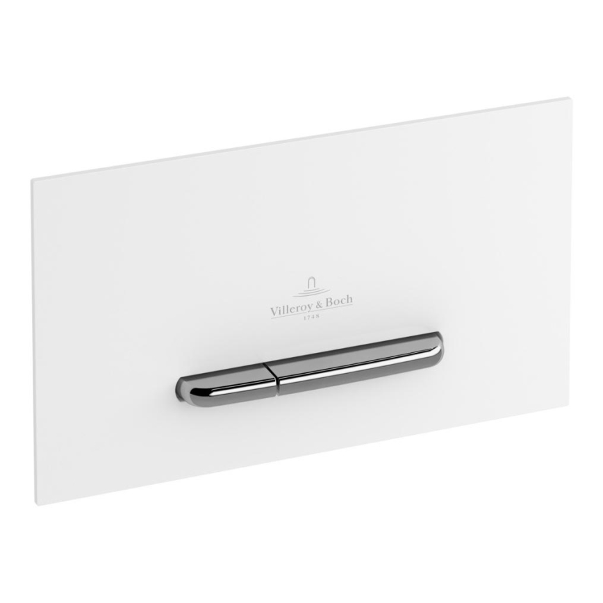 Villeroy & Boch 92216168 - Botão de descarga VICONNECT branco/cromado brilhante