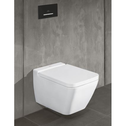 Villeroy & Boch 922169AN - Botão de descarga VICONNECT preto mate/cromado mate