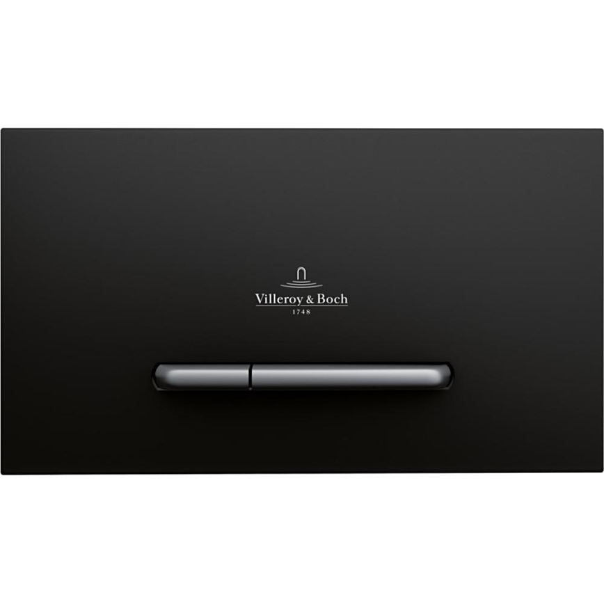 Villeroy & Boch 922169AN - Botão de descarga VICONNECT preto mate/cromado mate