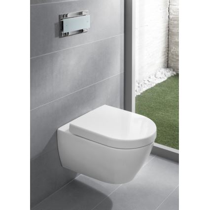 Villeroy & Boch 9M68S101 - Assento de sanita SoftClose SUBWAY 2.0 branco