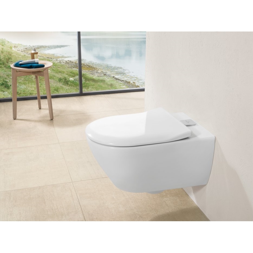 Villeroy & Boch 9M78S101 - Assento de sanita SoftClose SUBWAY 2.0 branco