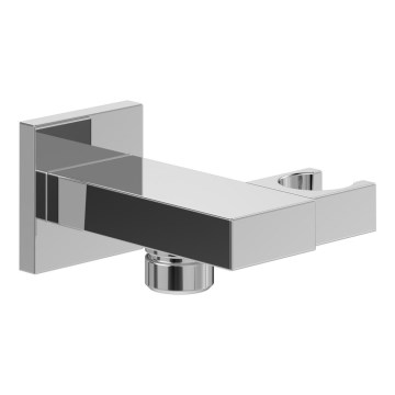 Villeroy & Boch TVC00046300061 - Suporte de canto para chuveiro com saída de água, cromado brilhante