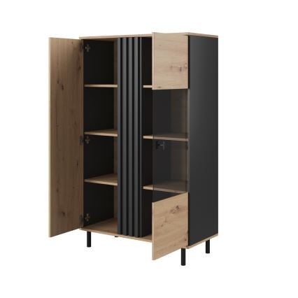 Vitrine BADIA carvalho/antracite