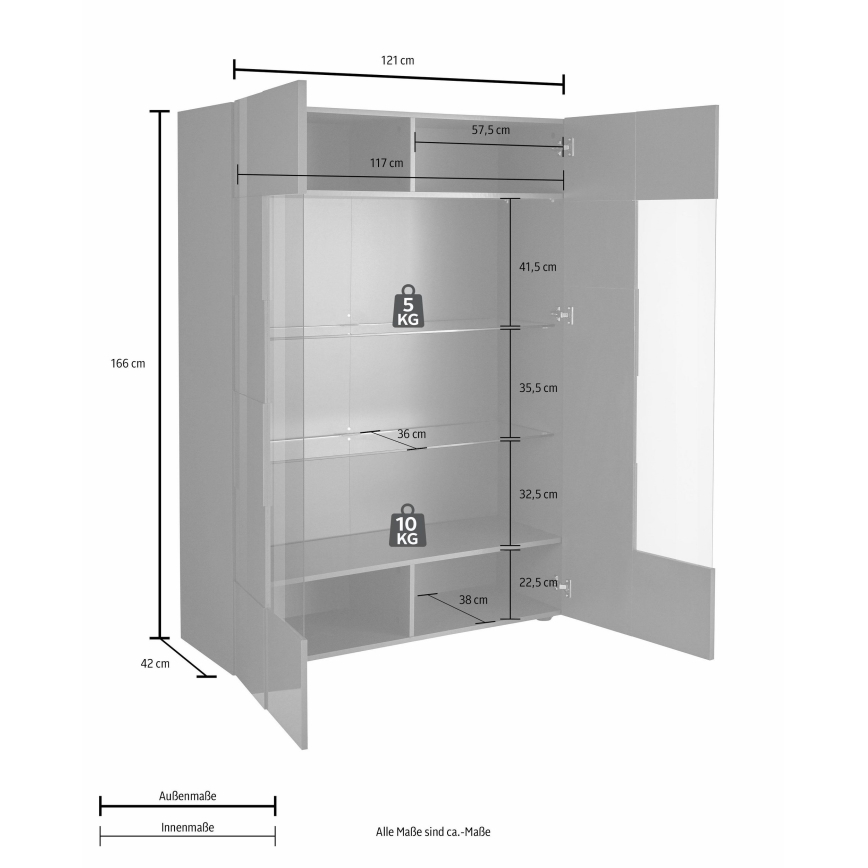 Vitrine SERIAN antracite