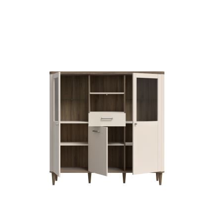 Vitrine VIRO castanha/bege