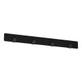 Wall towel hanger 40 cm preto
