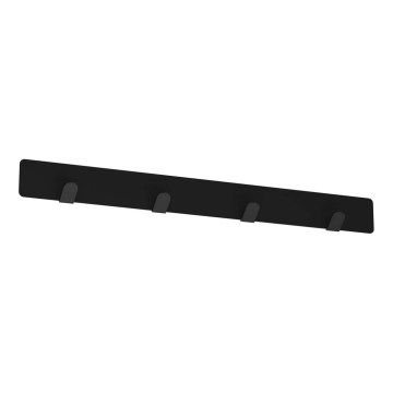Wall towel hanger 40 cm preto