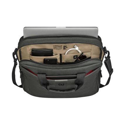 Wenger - Bolsa para computador portátil 15 l 16" com bolsa para tablet 10" MX ECO Brief cinzento