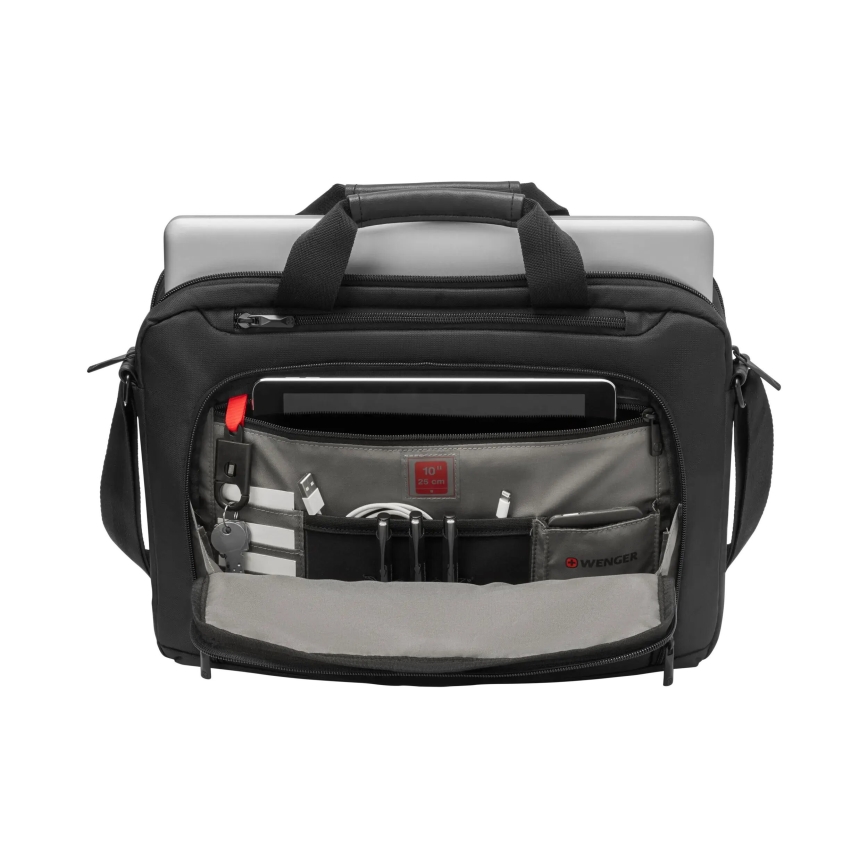 Wenger - Bolsa para computador portátil 8 l 16" com bolsa para tablet 10" Source preto