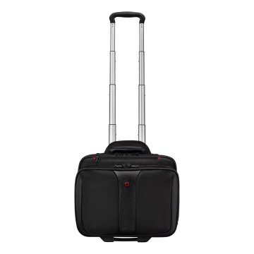 Wenger - Mala de viagem com rodas 25 l 17“ + bolsa para portátil 15,6” Patriot preto