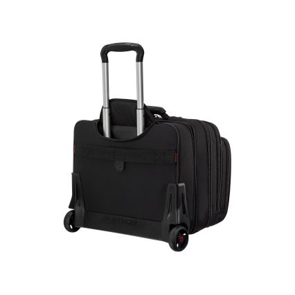 Wenger - Mala de viagem com rodas 25 l 17“ + bolsa para portátil 15,6” Patriot preto
