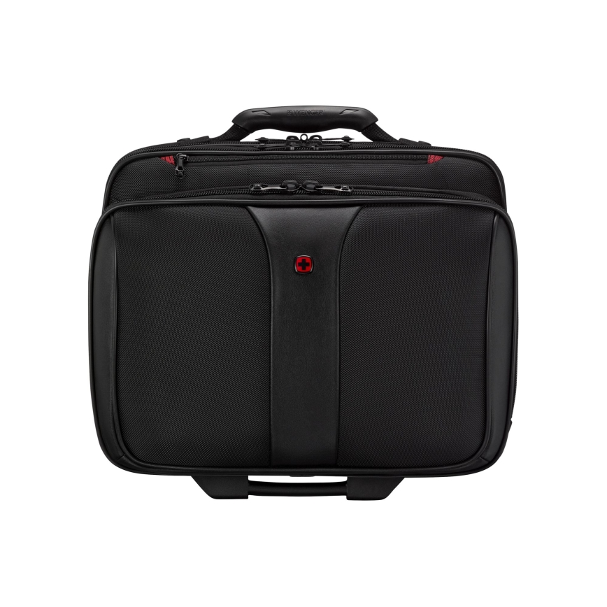Wenger - Mala de viagem com rodas 25 l 17“ + bolsa para portátil 15,6” Patriot preto