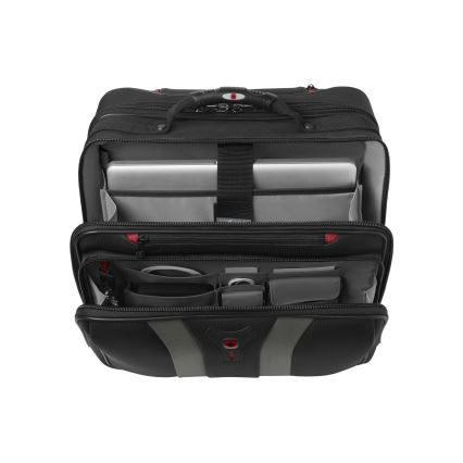 Wenger - Mala de viagem com rodas 29 l + mala para portátil 15,6" Granada preto