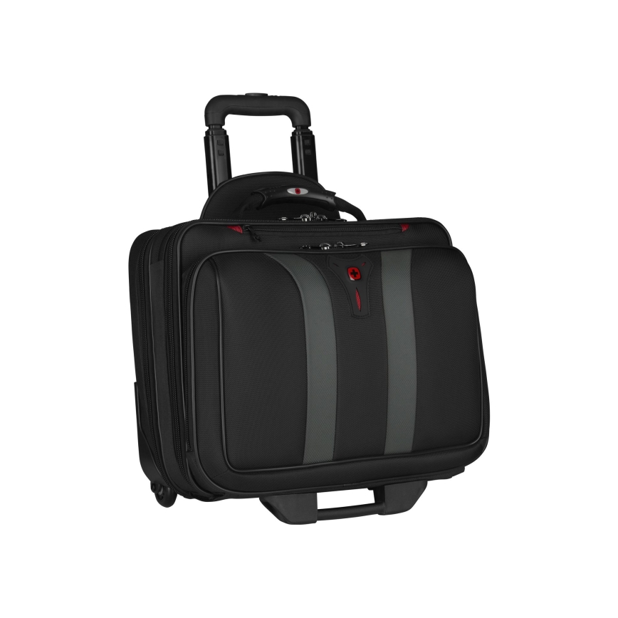 Wenger - Mala de viagem com rodas 29 l + mala para portátil 15,6" Granada preto