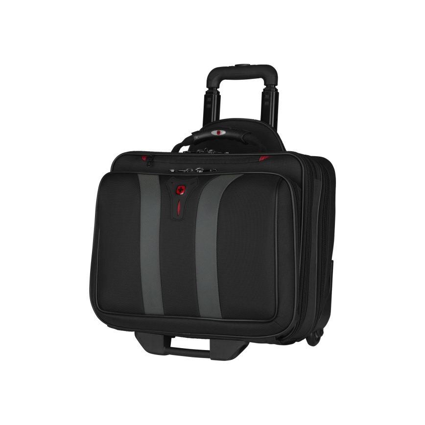 Wenger - Mala de viagem com rodas 29 l + mala para portátil 15,6" Granada preto