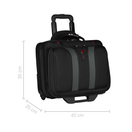 Wenger - Mala de viagem com rodas 29 l + mala para portátil 15,6" Granada preto