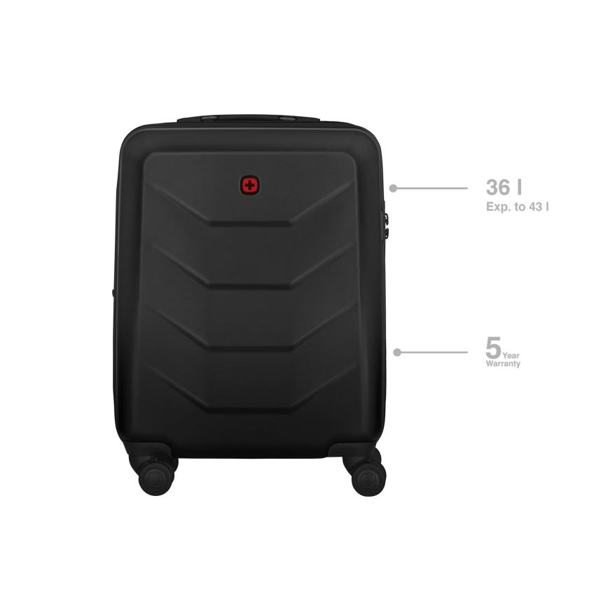 Wenger - Mala de viagem com rodas 36 l Prymo preto