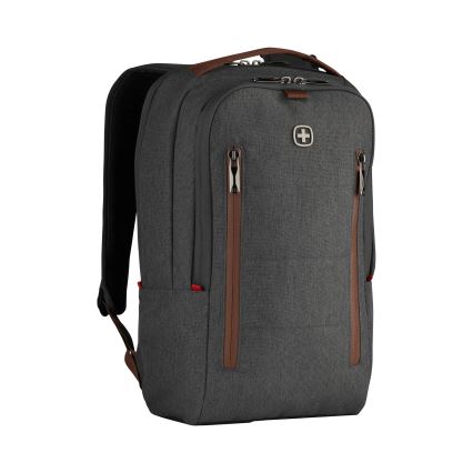 Wenger - Mochila para computador portátil 15 l 16“ com bolsa para tablet 12” + bolsa de ombro City Upgrade 2in1 cinzento