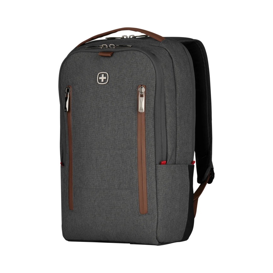 Wenger - Mochila para computador portátil 15 l 16“ com bolsa para tablet 12” + bolsa de ombro City Upgrade 2in1 cinzento