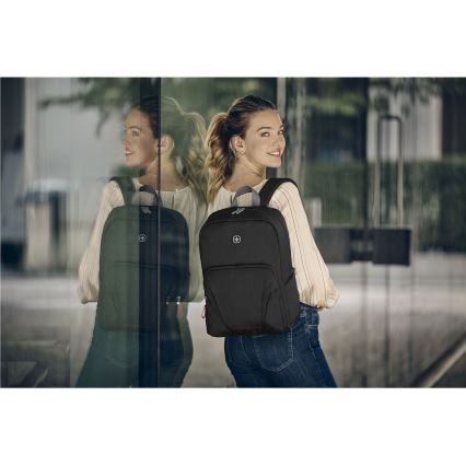 Wenger - Mochila para computador portátil 20 l 15,6" com bolsa para tablet 10" Movimento preto