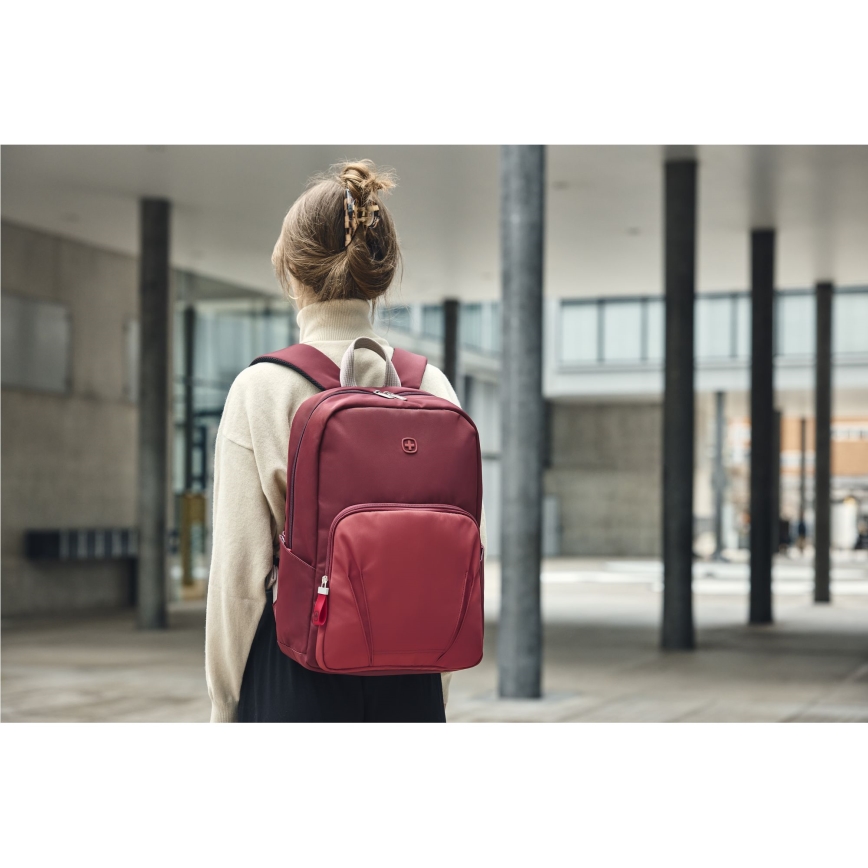 Wenger - Mochila para computador portátil 20 l 15,6" com bolsa para tablet 10" Movimento vermelho